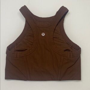 Lululemon Ribbed Nulu High-Neck Yoga Bra Java 4
